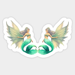 Twin Sirenas Sticker